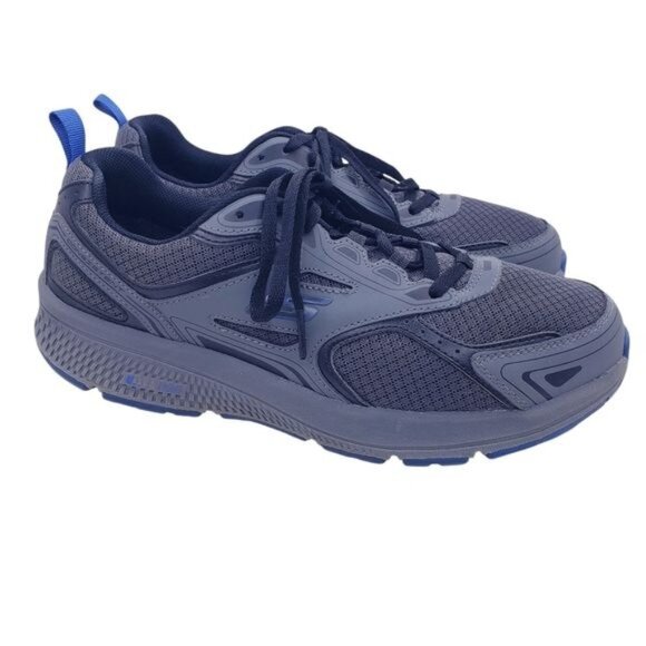 Skechers Gray Go Run Consistent Sneakers Running Shoes Trainers Mens Size 8 Wide - Picture 1 of 14